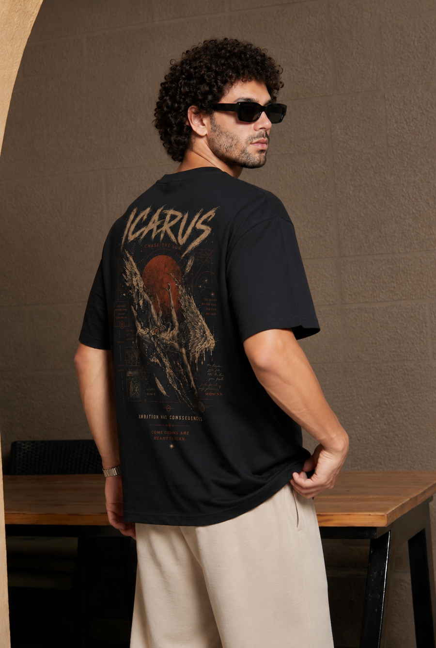 ICARUS ASCENT TEE – MYTHIC FALL GRAPHIC