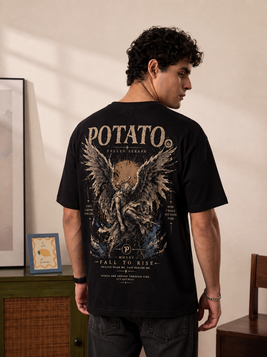 FALL TO RISE TEE – FALLEN SERAPH GRAPHIC