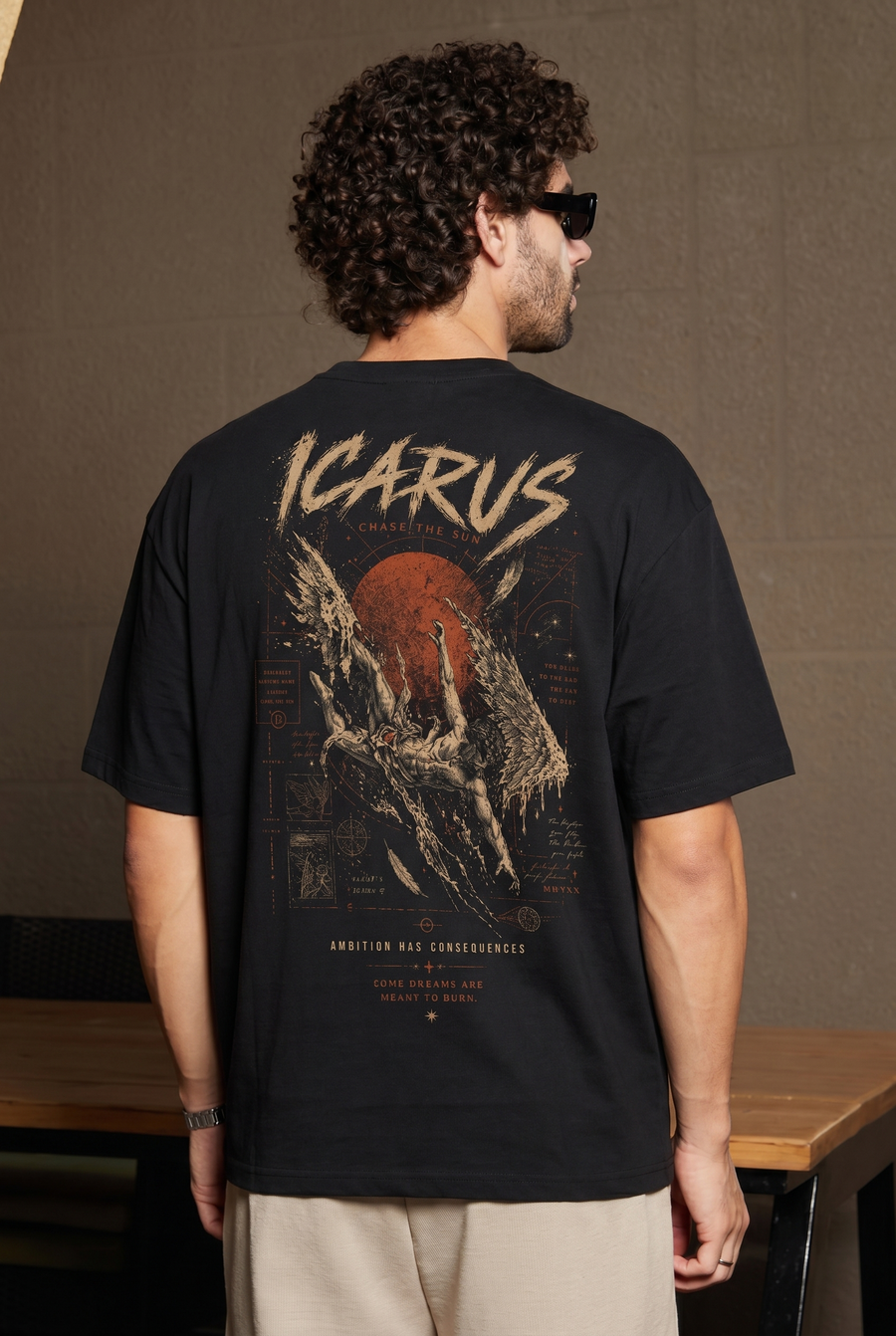 ICARUS ASCENT TEE – MYTHIC FALL GRAPHIC