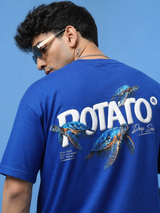 Aqua Drift Tee – Deep Sea Graphic (Unisex Oversized)