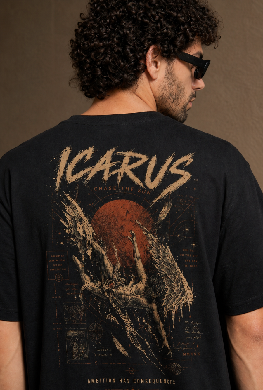 ICARUS ASCENT TEE – MYTHIC FALL GRAPHIC